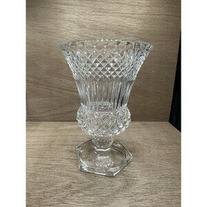 VINTAGE Val St Lambert Crystal Baluster Vase Colleen 9.5”
